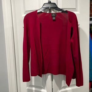 INC Petite Red Cardigan, Size PL